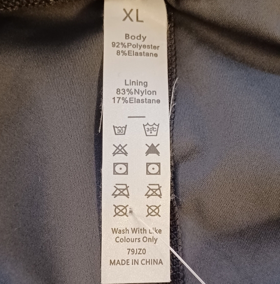 HALARA Women's Gray Midi Faux Wrap Skort. Size XL - Picture 13 of 14